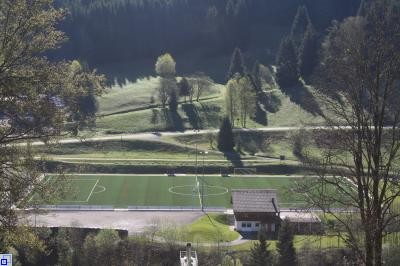 Sportplatz mit Ansicht von oben