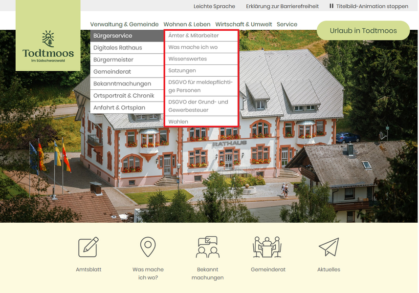 Untermenü Untermenü