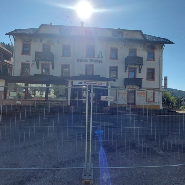 Das ehemalige Parkhotelareal nach seinem Rckkauf