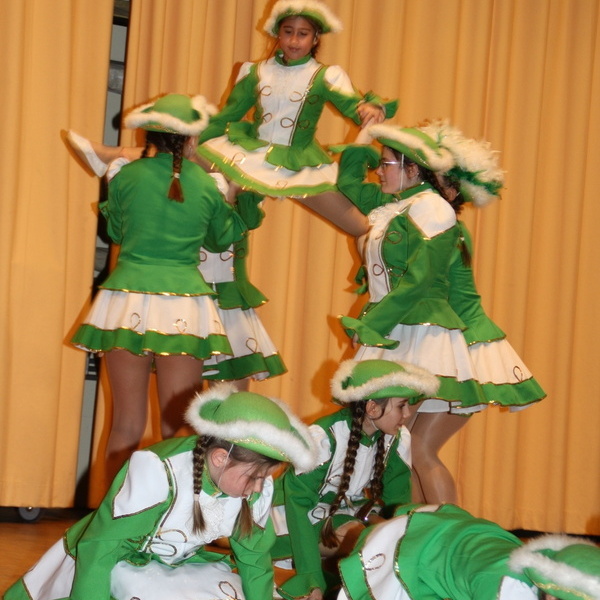 Die Tanzgarde bei ihrem Auftritt in der Wehratalhalle 