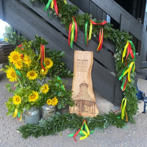 Dekoration am Hochkopturm 