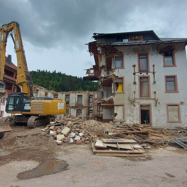 Abbruch des Parkhotels