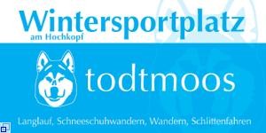 Schriftzug "Wintersportplatz Todtmoos am Hochkopf"
